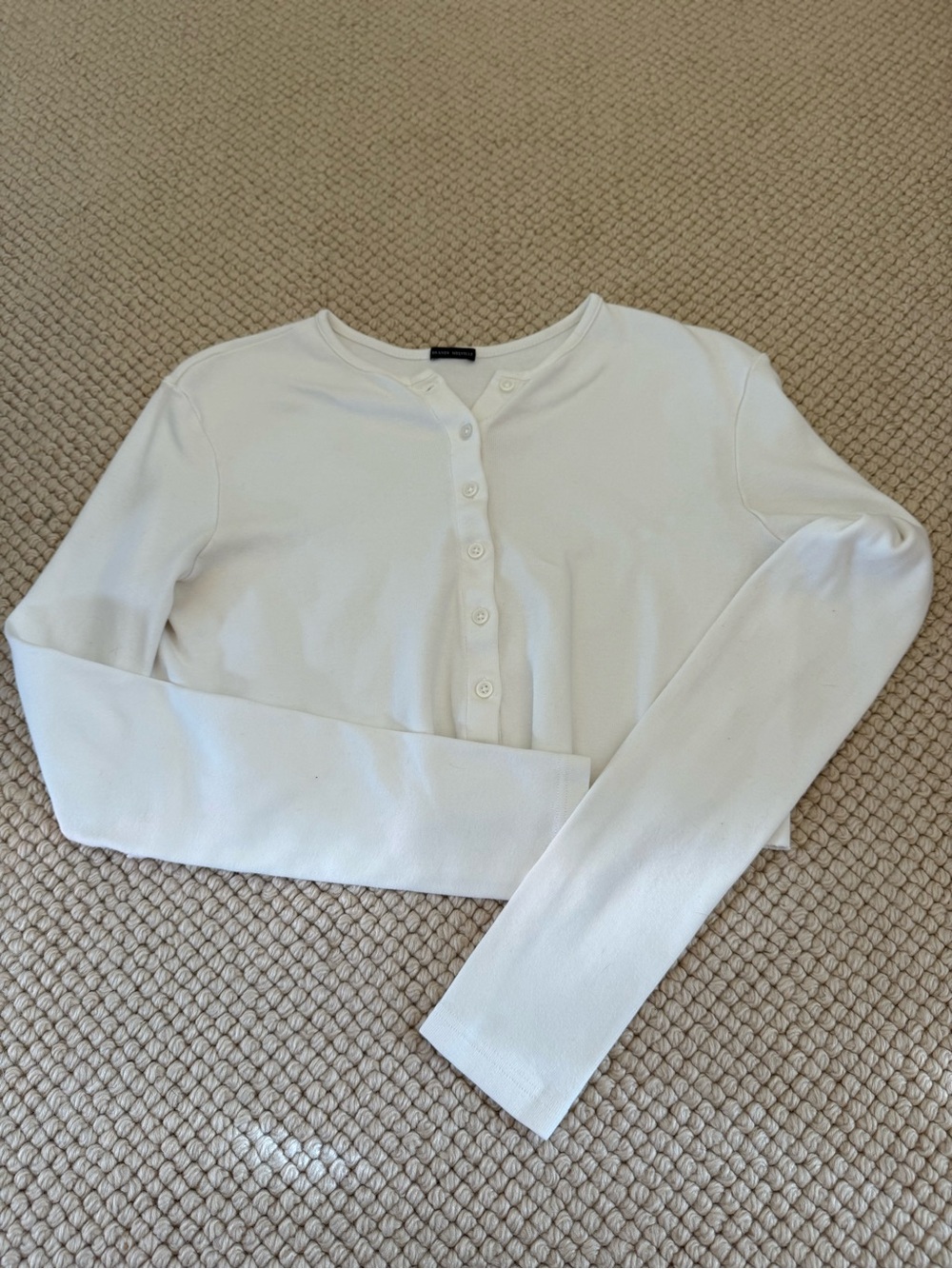 Brandy Melville Cropped white sweater